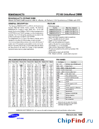 Datasheet M366S0824CT0-C1H manufacturer Samsung