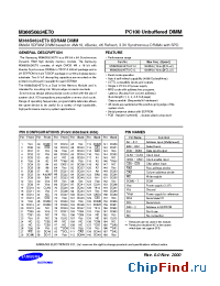 Datasheet M366S0824ET0-C1L manufacturer Samsung