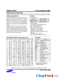 Datasheet M366S1723BTS-C80 manufacturer Samsung
