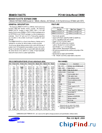 Datasheet M366S1723CTS-C1H manufacturer Samsung