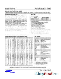 Datasheet M366S1724CT0 manufacturer Samsung