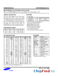 Datasheet M374F0883DJ3 manufacturer Samsung
