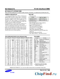 Datasheet M374S0823CT0-C1L manufacturer Samsung