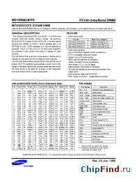 Datasheet M374S0823DTS manufacturer Samsung