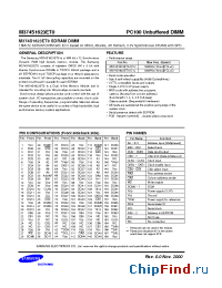 Datasheet M374S1623ET0 manufacturer Samsung