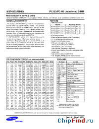 Datasheet M374S3323DTS-C7A manufacturer Samsung