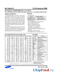 Datasheet M377S0823CT1-G1L manufacturer Samsung