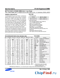 Datasheet M377S1723AT3-C1H manufacturer Samsung