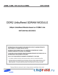 Datasheet M378T2953CZ3-CD5 manufacturer Samsung