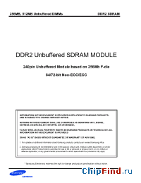 Datasheet M391T3253FG0-D5 manufacturer Samsung
