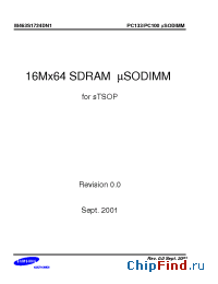 Datasheet M463S1724DN1 manufacturer Samsung