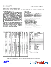 Datasheet M464S0824ETS manufacturer Samsung
