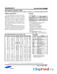 Datasheet M464S0924DTS-C7A manufacturer Samsung