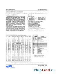 Datasheet M464S0924MT1-L1L manufacturer Samsung
