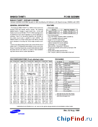 Datasheet M464S1724MT1 manufacturer Samsung