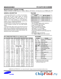 Datasheet M464S3323DN1-C7C manufacturer Samsung