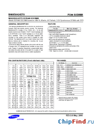 Datasheet M466S0424DT0-C1L manufacturer Samsung