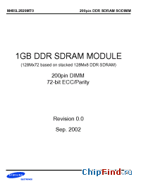 Datasheet M485L2829MT0 manufacturer Samsung