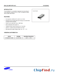 Datasheet S1A2224A01-D0B0 manufacturer Samsung