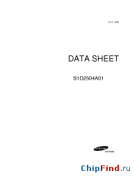 Datasheet S1D2504A01 manufacturer Samsung