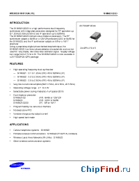 Datasheet S1M8823X01-R0T0 manufacturer Samsung