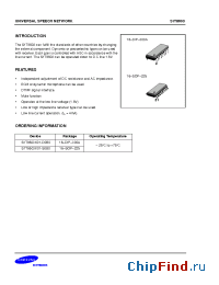 Datasheet S1T8603X01-S0B0 manufacturer Samsung