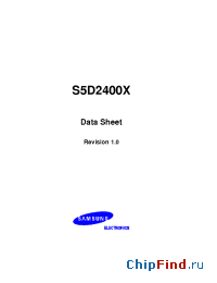 Datasheet S5D2400X manufacturer Samsung