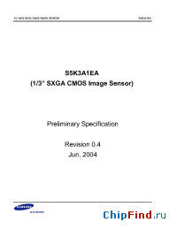 Datasheet S5K3A1EA manufacturer Samsung