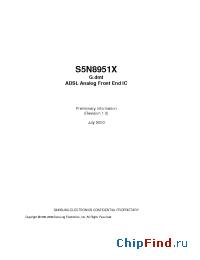 Datasheet S5N8951 manufacturer Samsung