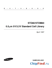 Datasheet STD80FD2X4 manufacturer Samsung