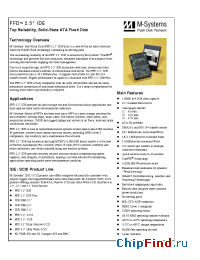 Datasheet FFD-250-IDE-1024-T-HXX manufacturer SanDisk