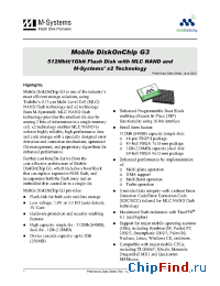 Datasheet MD4811-d512-V3Q18 manufacturer SanDisk