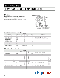 Datasheet TM1641P-LL manufacturer Sanken