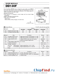 Datasheet DD130F120 manufacturer SanRex