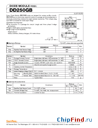 Datasheet DD250GB manufacturer SanRex