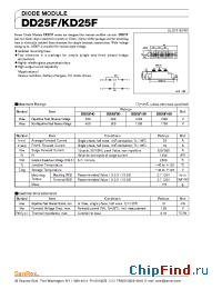 Datasheet DD25F160 manufacturer SanRex