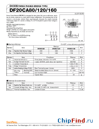 Datasheet DF20CA120 manufacturer SanRex