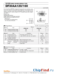 Datasheet DF30AA120 manufacturer SanRex
