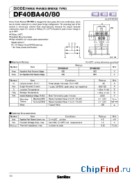 Datasheet DF40BA40 manufacturer SanRex