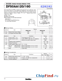 Datasheet DF50AA120 manufacturer SanRex