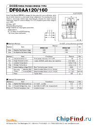 Datasheet DF60AA120 manufacturer SanRex