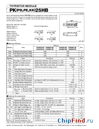 Datasheet PK25HB120 manufacturer SanRex