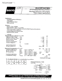 Datasheet 2SA1407 manufacturer Sanyo