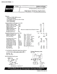 Datasheet 2SA1730 manufacturer Sanyo