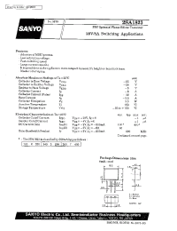Datasheet 2SA1823 manufacturer Sanyo