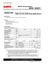 Datasheet 2SA2124 manufacturer Sanyo