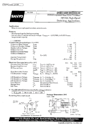 Datasheet 2SB1468 manufacturer Sanyo