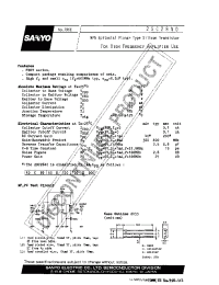 Datasheet 2SC2840 manufacturer Sanyo