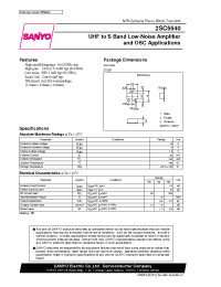 Datasheet 2SC5540 manufacturer Sanyo