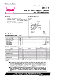 Datasheet 2SC5645 manufacturer Sanyo